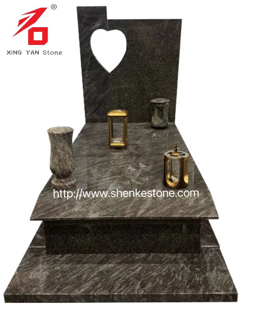 النصب الأزرق أوريون جرانيت جنازة (مع مزهرية)