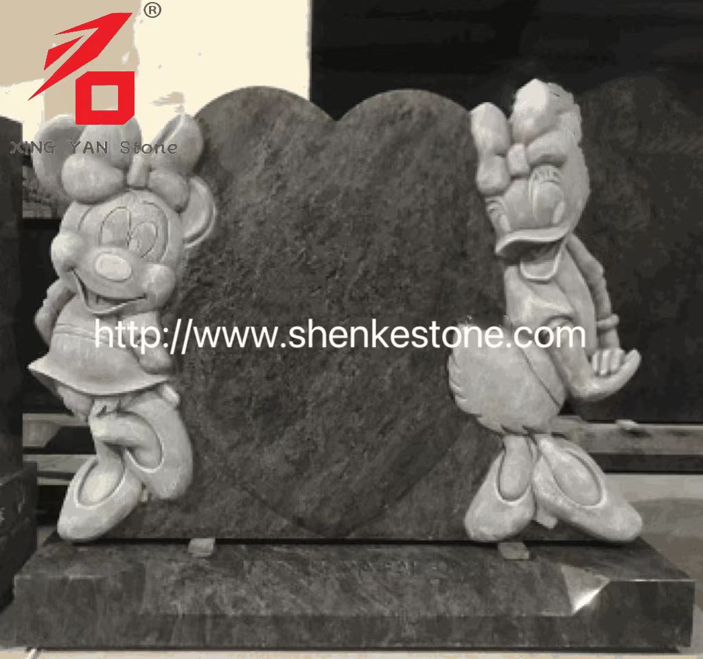 الصين Xingyan Minnie & Daisy Cartoon موضوع الحجر الحجر قبر القبر