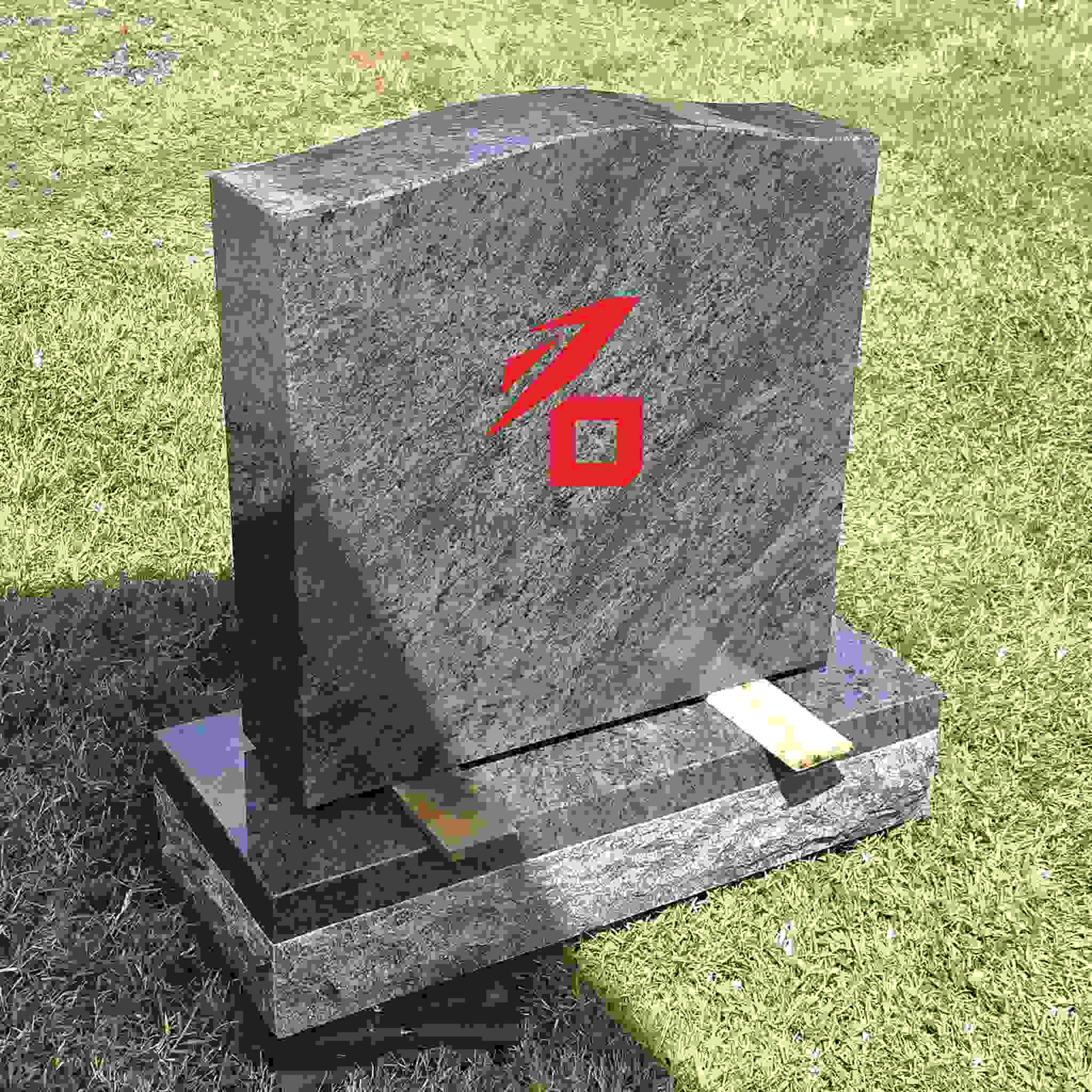 نصب تذكاري واحد من الجرانيت البسيط