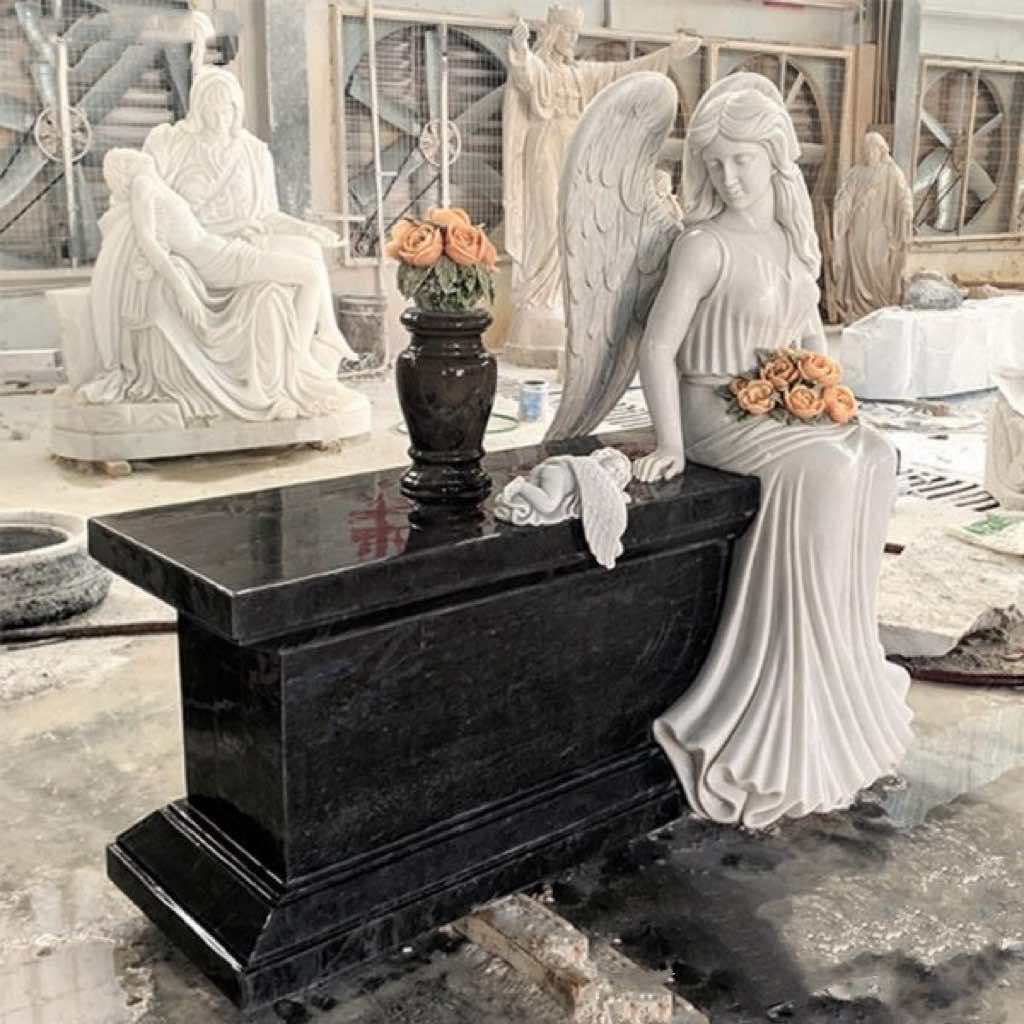 Xingyan Angel Guardian شاهد القبر الرخامي